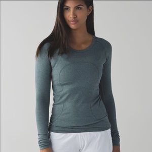 Lululemon heathers dark fuel swiftly long sleeve